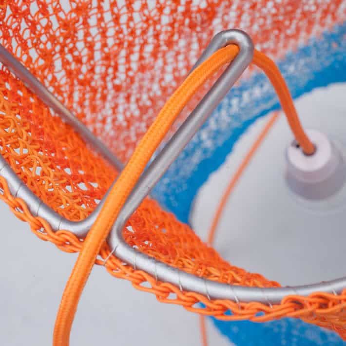 Lichtmasche: electricity wires floor lamp by Agnesa Vavrinova – upcycleDZINE