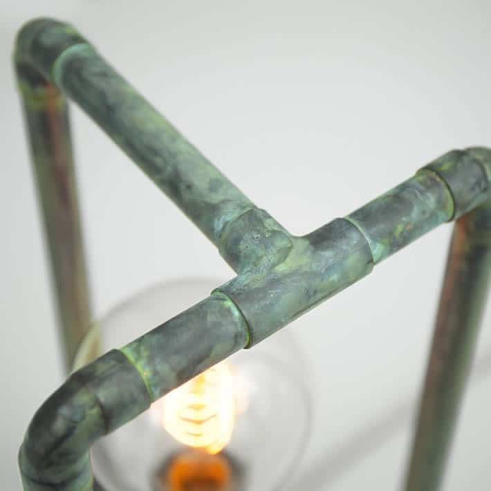 Industrial dimmable lamps made out of copper tubing by Zapalgo – upcycleDZINE