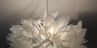 BOA Lamp: stylish tangle of milk bottles strips by Secret Life of Plastic – upcycleDZINE