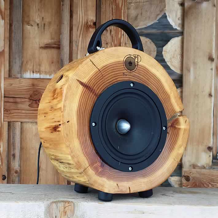 ROCKIT LOG: Speakers of Abandoned Wood by Portmanteau Stereo Co. – upcycleDZINE