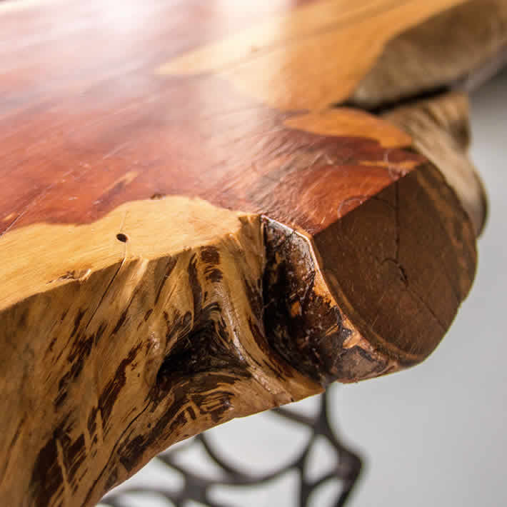 ENTRYWAY TABLE: elegant wood and ironware by Jonathan Tommey – upcycleDZINE