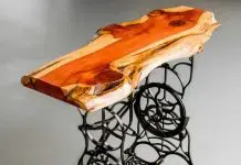 ENTRYWAY TABLE: elegant wood and ironware by Jonathan Tommey ENTRYWAY TABLE: elegant wood and ironware by Jonathan Tommey – upcycleDZINE