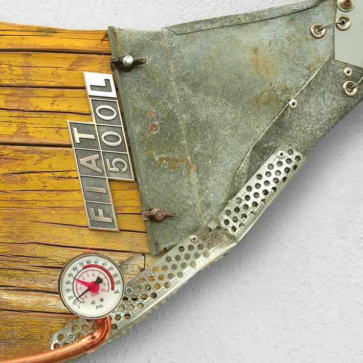 Wall Sculptures made out of Upcycled Materials by ScoobaFish – upcycleDZINE