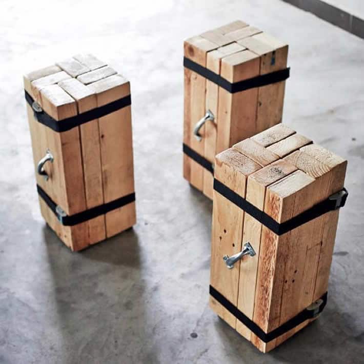 Lumberjack Stool: discarded timber furniture by Triple Eyelid – upcyleDZINE