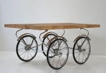 Vintage Stroller Chassis Coffee Table by Wandelwerk – upcycleDZINE