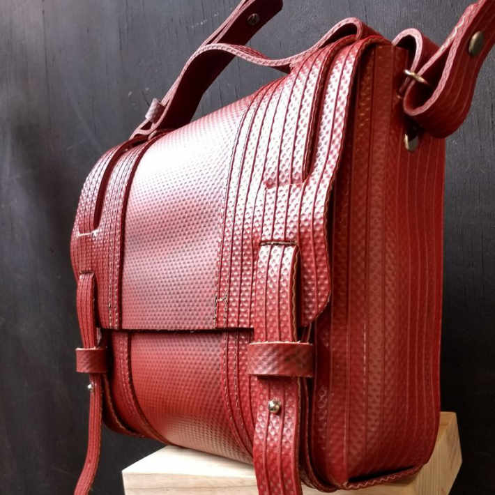 Dutch design fire hose bags are honest durable and fashionable