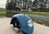 Old Volkswagen Beetle fenders turned into stunning mini bikes Volkspod minibike upcyclecled out of old VW Beetle car fenders