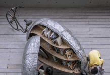 Clever movable library for children to support education in China Micro movable library from above for children by Luo Studio | upcycleDZINE