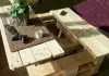 Multifunctional coffee table with storage made from used pallets Multifunctional coffee table by Dirk Deus | upcycleDZINE