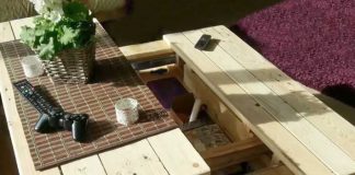 Multifunctional coffee table by Dirk Deus | upcycleDZINE