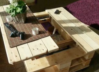 Multifunctional coffee table by Dirk Deus | upcycleDZINE