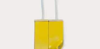 Andy and Bendy upcycle yellow pendant lamp by Tolhuijs | upcycleDZINE