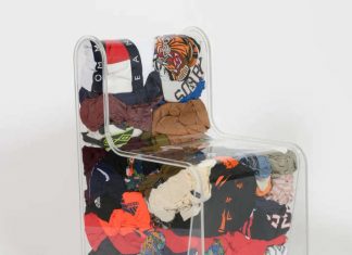 No Waste Chair by Kees Dekkers filled with discarded clothing | upcycleDZINE