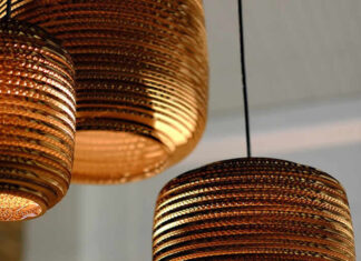 Cardboard Pendant Lamps: Upcycled Scraplight Design
